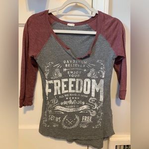 Garage 3/4 Sleeve Graphic Tee